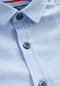 Next LONG SLEEVE TRIMMED OXFORD - Hemd - Blue -Oberbekleidung Verkäufe ac8091c39607458ba36452002448505c