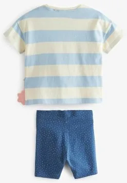 Next SHORT SLEEVE AND CYCLING SET - Shorts - Blue White Bunny -Oberbekleidung Verkäufe acb512f9564e49f991afdd528b0e62ac