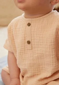 Next TWO PIECE TEXTURED SET - Shorts - Orange