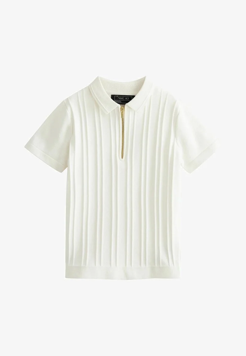 Next SHORT SLEEVE TEXTURED STANDARD - Poloshirt - White 6 Next SHORT SLEEVE TEXTURED STANDARD - Poloshirt - White – Bild 4