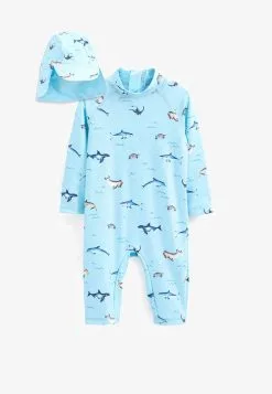 Next SUNSAFE ALL-IN-ONE - Badeanzug - Blue Sea Scene -Oberbekleidung Verkäufe b07421e074f945caa7ad79baf32d57fd