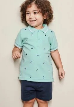 Next EMBROIDERY AND SET - Shorts - Mint Blue Boat -Oberbekleidung Verkäufe b39e264023064e33845947dc3c1ec392 1