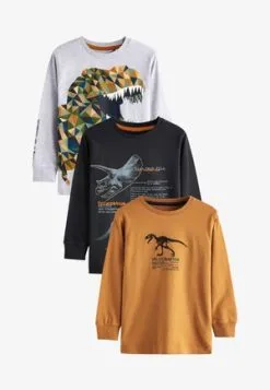 Next DINOSAUR LONG SLEEVE - Langarmshirt - Blue -Oberbekleidung Verkäufe b6252640c33148d5838929d1ee7f019f