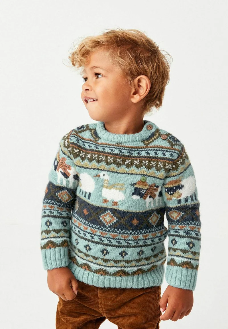 Next ANIMAL CHARACTER STANDARD - Strickpullover - Green 4 Next ANIMAL CHARACTER STANDARD - Strickpullover - Green – Bild 2