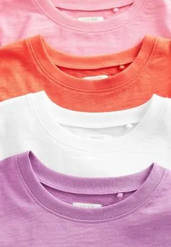 Next 4 PACK REGULAR FIT STANDARD - T-Shirt Basic - Red Pink Purple -Oberbekleidung Verkäufe b9e9b505510c4fc6b544c3e462948bfb