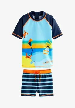 Next 2 PIECE SUNSAFE SET STANDARD - Badeanzug - Blue Dinosaur -Oberbekleidung Verkäufe baa716ef41d14018baecb17cd2fe4ab2