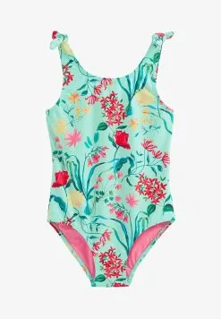 Next TIE SHOULDER - Badeanzug - Mint Green Floral