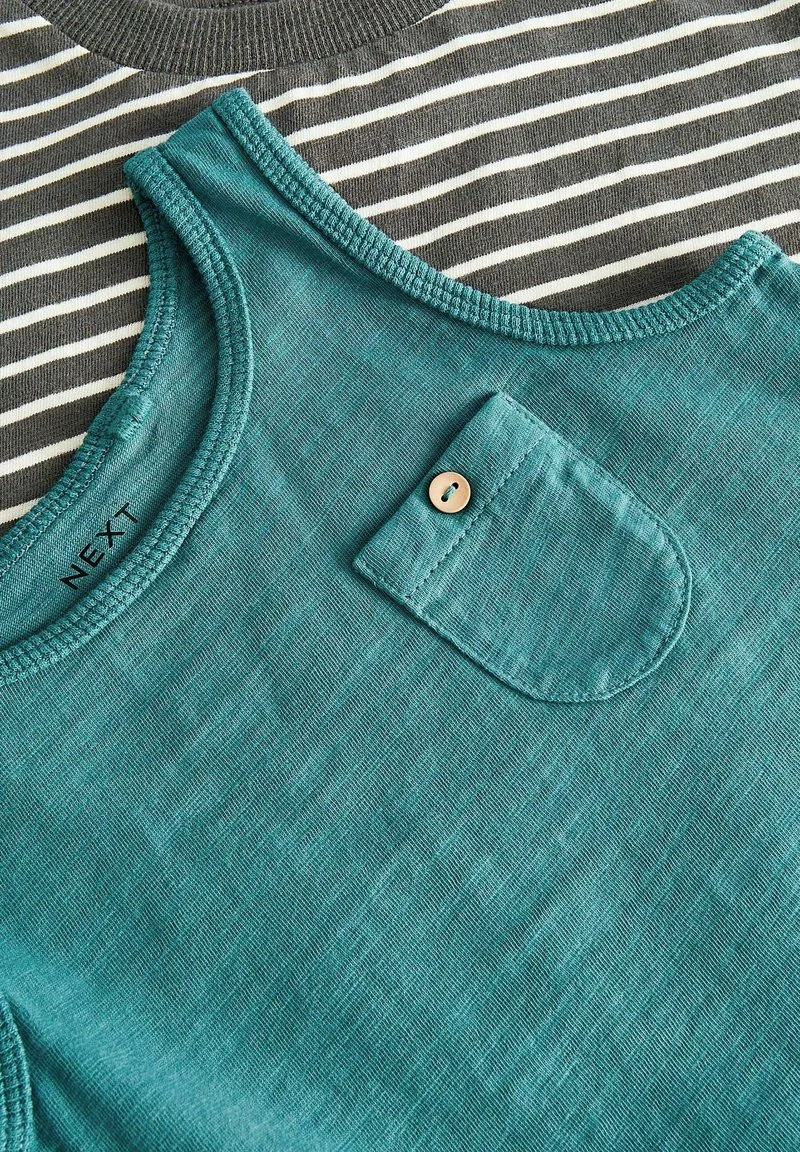 Next SET 4 PACK STANDARD - Shorts - Green Vest & Grey Stripe 6 Next SET 4 PACK STANDARD - Shorts - Green Vest & Grey Stripe – Bild 4