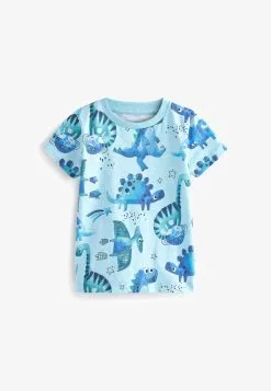 Next SHORT SLEEVE ALL OVER PRINT STANDARD - T-Shirt Print - Blue