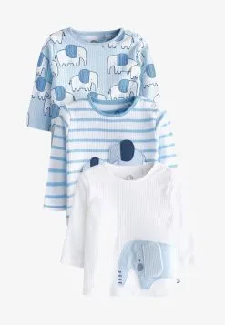 Next 3 PACK - Langarmshirt - Blue Baby Elephant -Oberbekleidung Verkäufe c31da688e8c84f8bb99d87a125d56da2 1