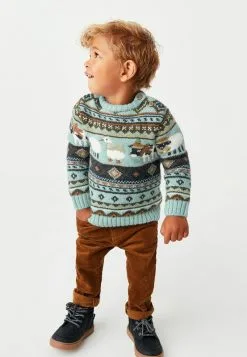 Next ANIMAL CHARACTER STANDARD - Strickpullover - Green