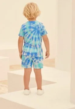 Next ALL OVER PRINTED SET STANDARD - Shorts - Blue Tie Dye -Oberbekleidung Verkäufe c725d7afd8da4522973a4f0d1df82660