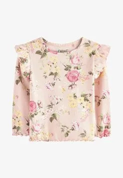 Next LONG SLEEVE FRILL - Langarmshirt - Pink -Oberbekleidung Verkäufe ce7d1317594948a7b83116c94506a992