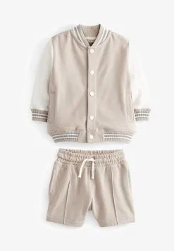 Next LETTER AND SET - Sweatjacke - Cream White