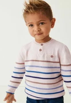 Next HENLEY BUTTON NECK STANDARD - Strickpullover - Natural -Oberbekleidung Verkäufe cf59675da16743cf84c7fbce69844327