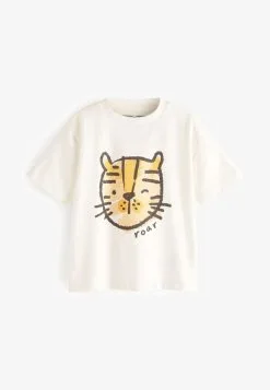 Next SHORT SLEEVE CHARACTER - T-Shirt Print - White Tiger Oversized -Oberbekleidung Verkäufe cf8ba8950c784763a740ae7c5804de18 1