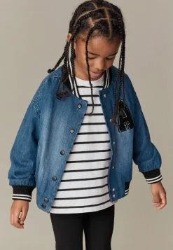 Next VARSITY - Jeansjacke - Mid Blue -Oberbekleidung Verkäufe cfc825142e7549009ac2ea43e78be9bc