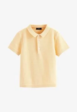 Next TEXTURED SHORT SLEEVE STANDARD - Poloshirt - Lemon Yellow -Oberbekleidung Verkäufe d0102b432ae5451f91af9a5c1f330c45