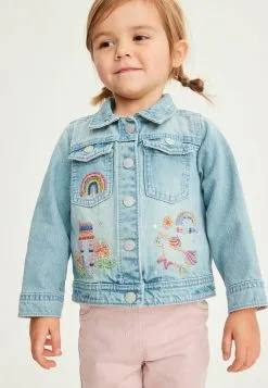 Next UNICORN EMBROIDERED STANDARD - Jeansjacke - Blue