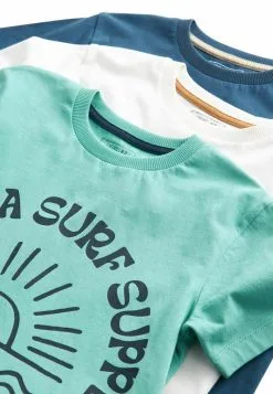 Next SHORT SLEEVE GRAPHIC 3 PACK - T-Shirt Print - Blue Beach -Oberbekleidung Verkäufe d138879c3cbb4fa8a58d86f1910ac745
