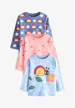 Next 3 PACK - Langarmshirt - Pink Blue Mouse -Oberbekleidung Verkäufe d37c25697bb740d6935871fa4537a1f3