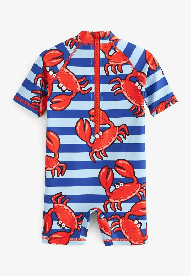 Next SUNSAFE ALL IN ONE STANDARD - Badeanzug - Blue Stripe Crabs 4 Next SUNSAFE ALL IN ONE STANDARD - Badeanzug - Blue Stripe Crabs – Bild 2