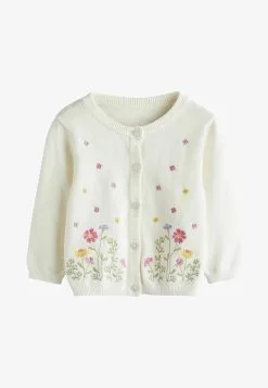 Next EMBROIDERED STANDARD - Strickjacke - White