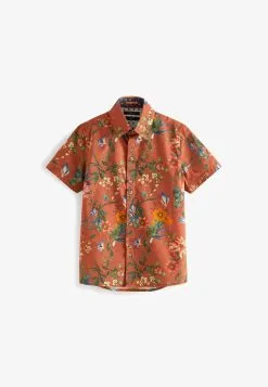 Next SHORT SLEEVE PRINTED SIGNATURE - Hemd - Blue -Oberbekleidung Verkäufe d79876eeb6d5426aa7a85fbf8d0f93e5