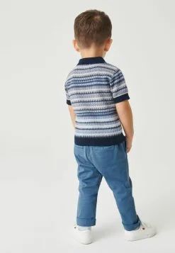 Next SHORT SLEEVE PATTERNED STANDARD - Poloshirt - Blue -Oberbekleidung Verkäufe d8cbd08652e049cf9f0cb757ad0fb123