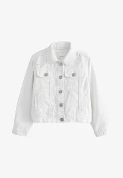 Next DIAMANTE WESTERN STANDARD - Jeansjacke - White -Oberbekleidung Verkäufe d9ab13ac8f6e4b5dbf8e218af826b9a1