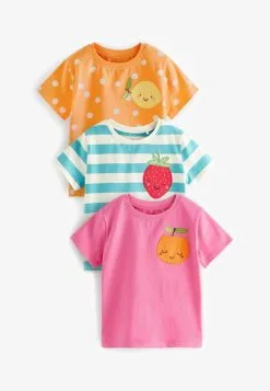 Next SHORT SLEEVE 3 PACK - T-Shirt Print - Orange -Oberbekleidung Verkäufe dc5ec234c53043db938be2f2abfbf66f 1