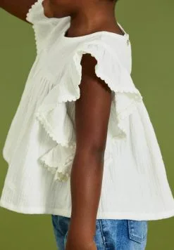 Next RUFFLE - Bluse - White -Oberbekleidung Verkäufe dd7c420b0e9548f7a2974618f424a6cf