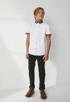 Next SHORT SLEEVE COLOURBLOCK STANDARD - Hemd - White Red -Oberbekleidung Verkäufe dfd3db80f2814c8ca7a3803a838d86ea 1