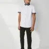 Next SHORT SLEEVE WITH GEO PRINT COLLAR STANDARD - Hemd - White -Oberbekleidung Verkäufe dfd3db80f2814c8ca7a3803a838d86ea