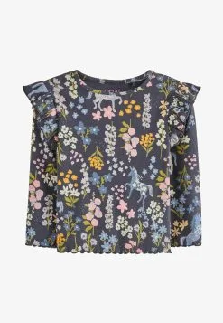 Next LONG SLEEVE FRILL - Langarmshirt - Blue -Oberbekleidung Verkäufe e0449c4366954e1f9f4dce0401d213a9