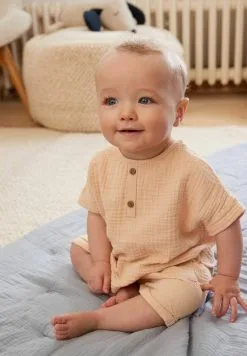 Next TWO PIECE TEXTURED SET - Shorts - Orange -Oberbekleidung Verkäufe e37da667e65242319d5b53776a446153