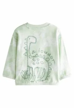 Next WITH EMBROIDERED GRAPHIC STANDARD - Sweatshirt - Green -Oberbekleidung Verkäufe e445c146e8964de88876bc33ffe3f4dd
