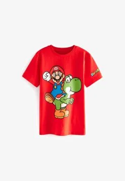Next ROBLOX - T-Shirt Print - Mario And Yoshi Red