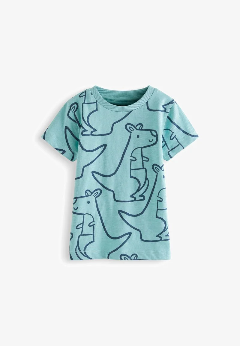 Next SHORT SLEEVE ALL OVER PRINT - T-Shirt Print - Teal Blue Smile Faces 7 Next SHORT SLEEVE ALL OVER PRINT - T-Shirt Print - Teal Blue Smile Faces – Bild 5
