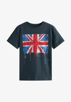Next SHORT SLEEVE GRAPHIC - T-Shirt Print - Navy Blue Union Jack -Oberbekleidung Verkäufe e7c081b0370543d0be029f9524079cd3 1