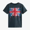 Next SHORT SLEEVE GRAPHIC - T-Shirt Print - Navy Blue Union Jack