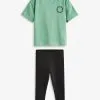 Next SHORT SLEEVES SET STANDARD - Leggings - Hosen - Green Black Oversized -Oberbekleidung Verkäufe ed1dff733a24405198be01a770bc5aa8
