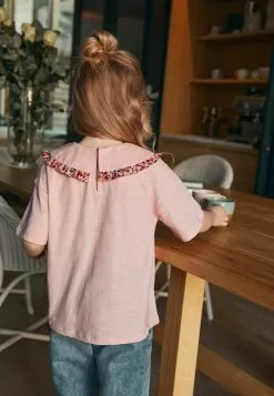 Next FLORAL EMBROIDERED COLLAR STANDARD - Bluse - Pink -Oberbekleidung Verkäufe ef79ad0c848747a5b999d8eb97008ee4