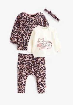 Next 4 PIECE SET - Sweatshirt - Brown/ Off White -Oberbekleidung Verkäufe ef8f08041acf4e9eb1e5198f79728b21