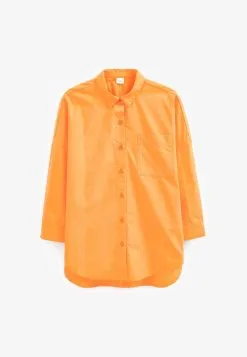 Next OVERSIZED - Hemdbluse - Orange -Oberbekleidung Verkäufe f0deef79dbb342f188d105faed1a31ae