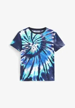 Next ALL OVER SHORT SLEEVE - T-Shirt Print - Navy Blue Tie Dye -Oberbekleidung Verkäufe f1e4e24847744f5c8cbf3e5717a59531 1