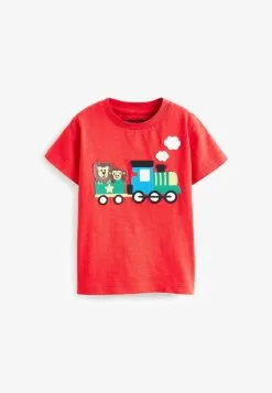 Next SHORT SLEEVE APPLIQUE STANDARD - T-Shirt Print - Red