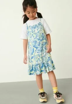 Next STRAPPY SET STANDARD - Freizeitkleid - Blue Green Marble Print -Oberbekleidung Verkäufe f48805f66bd54fe7b0eb4eebda7349a7 1