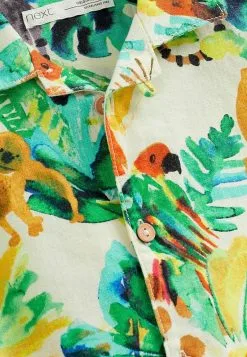 Next PRINTED SHORT SLEEVE STANDARD - Hemd - White Green Jungle 10 Next PRINTED SHORT SLEEVE STANDARD - Hemd - White Green Jungle -Oberbekleidung Verkäufe f6037f7ff5f748fdb904b61145c0e6aa