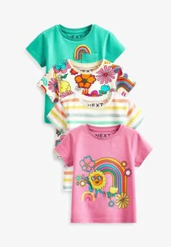Next SHORT SLEEVE 4 PACK - T-Shirt Print - Multi -Oberbekleidung Verkäufe f6895be678084ab8a6db325407277de1 1